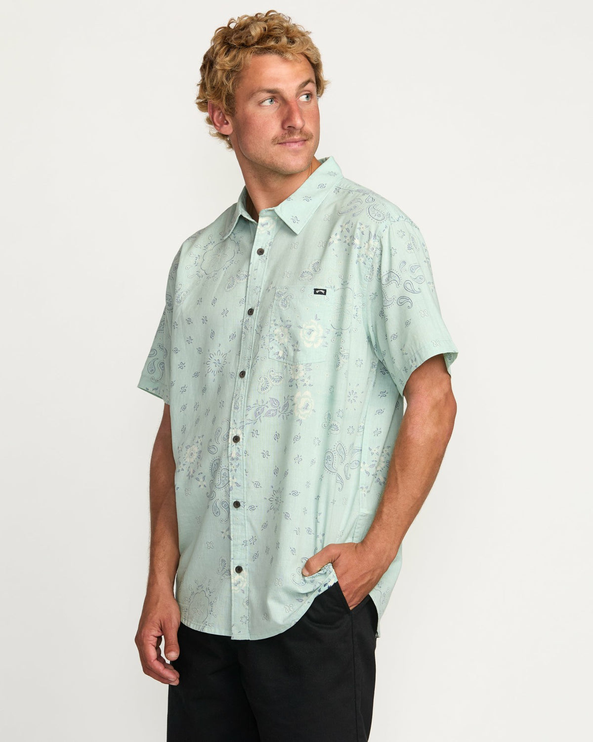 Billabong Sundays Short Sleeve Shirt - Mist Green