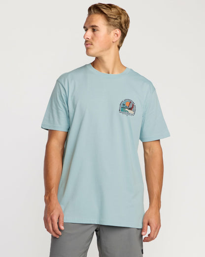 Billabong Sundown A/Div Short Sleeve T-Shirt - Dusty Blue