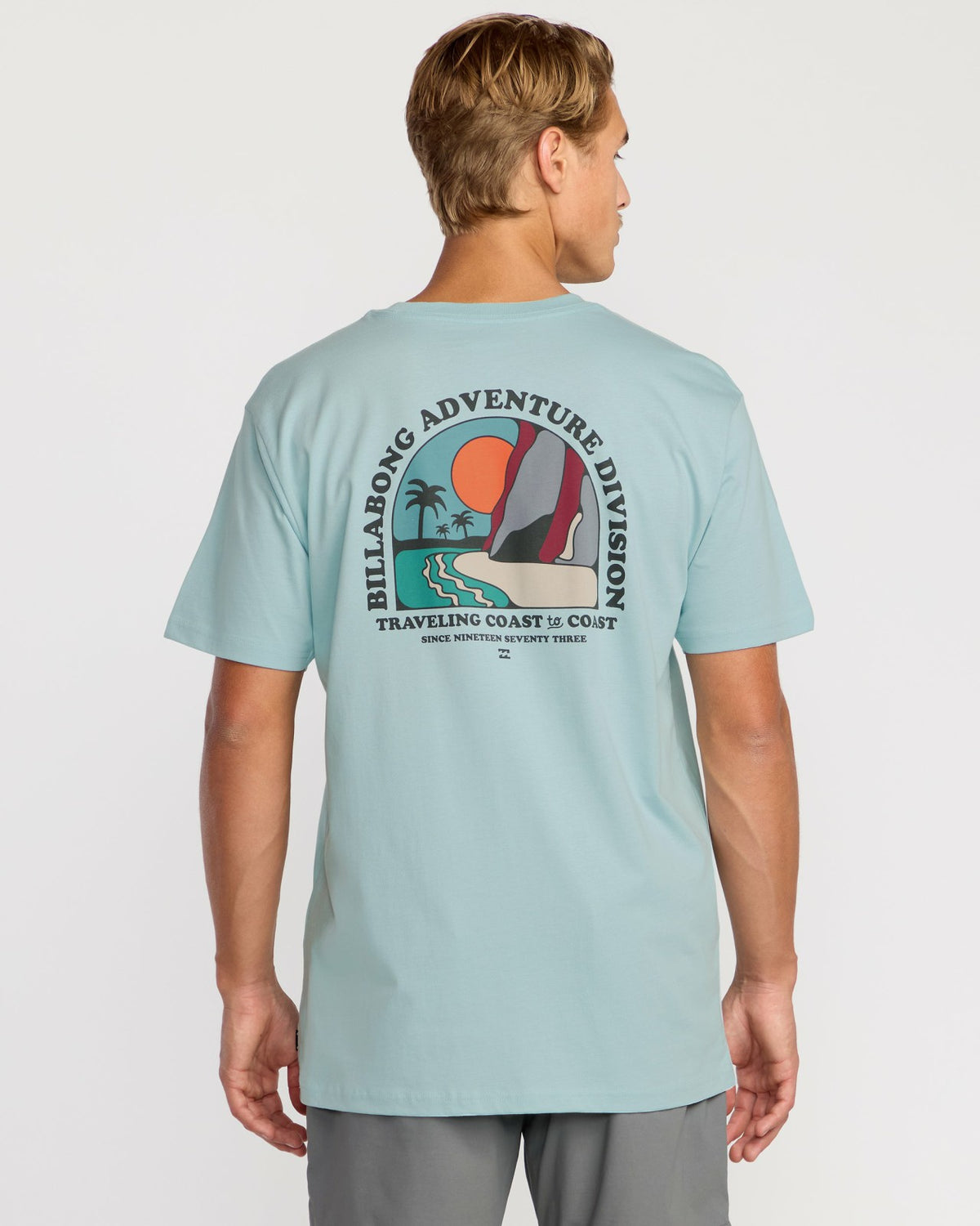 Billabong Sundown A/Div Short Sleeve T-Shirt - Dusty Blue