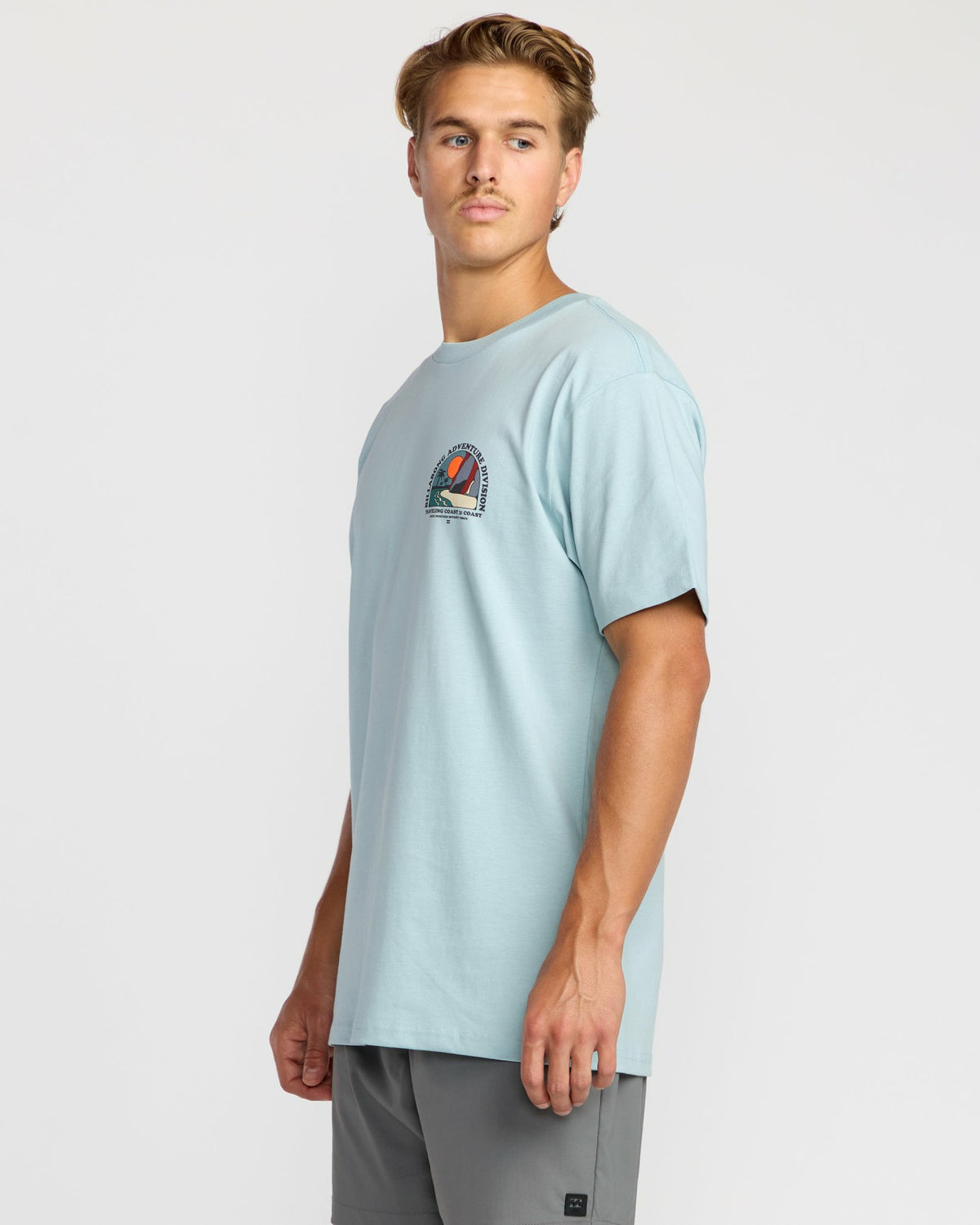 Billabong Sundown A/Div Short Sleeve T-Shirt - Dusty Blue