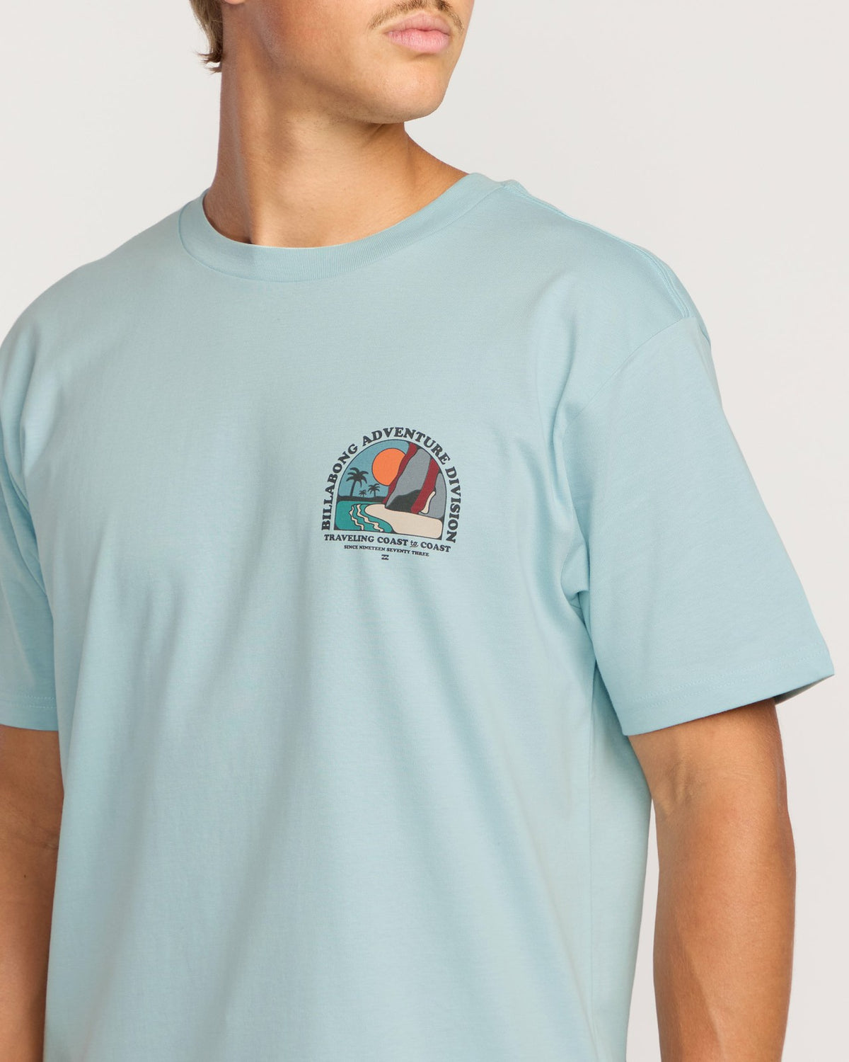 Billabong Sundown A/Div Short Sleeve T-Shirt - Dusty Blue