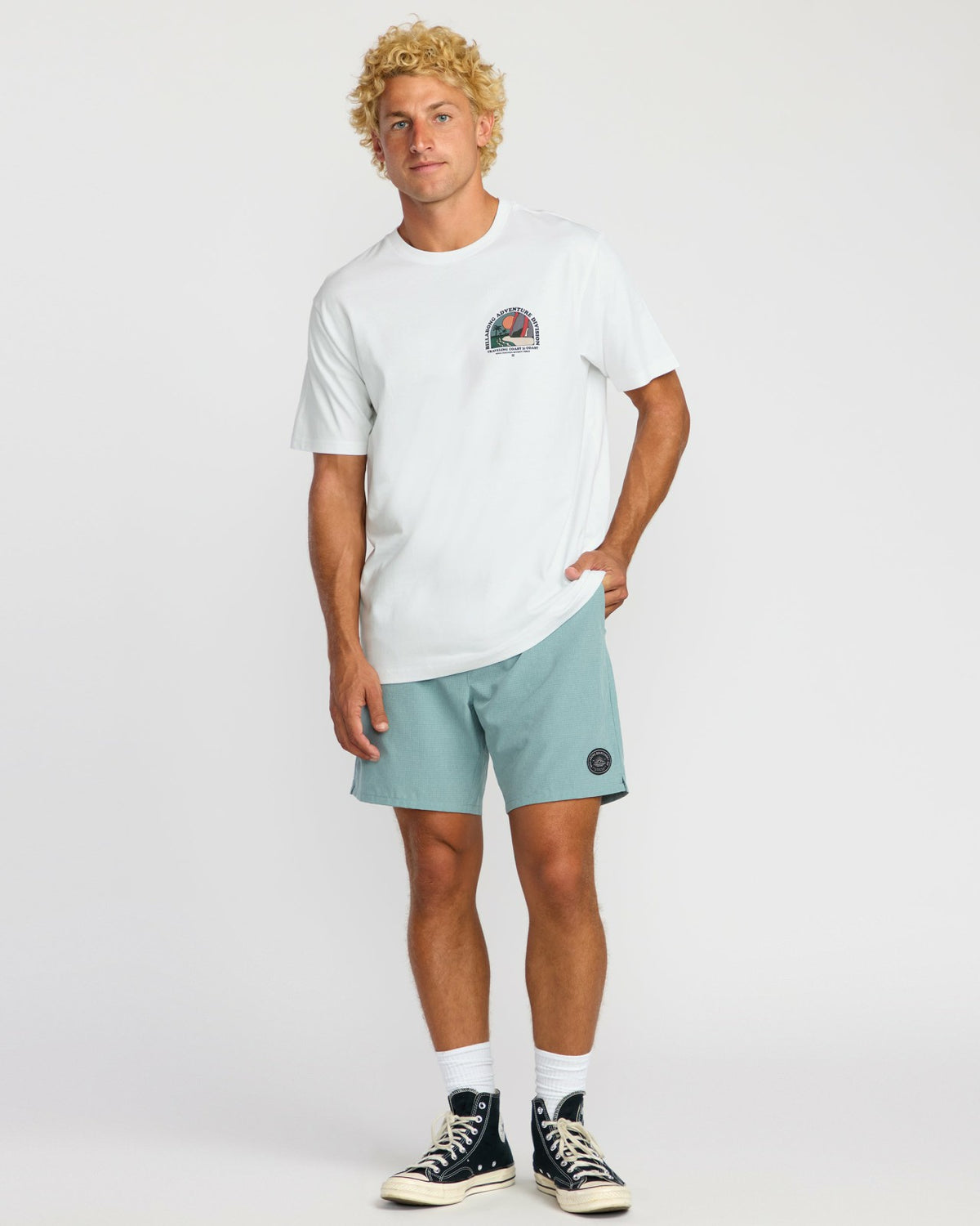 Billabong Sundown A/Div Short Sleeve T-Shirt - White
