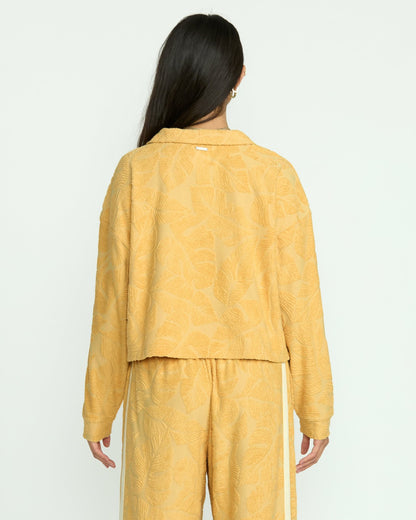 Billabong Sun Palm Terry Pullover Sweatshirt - Gold Coast