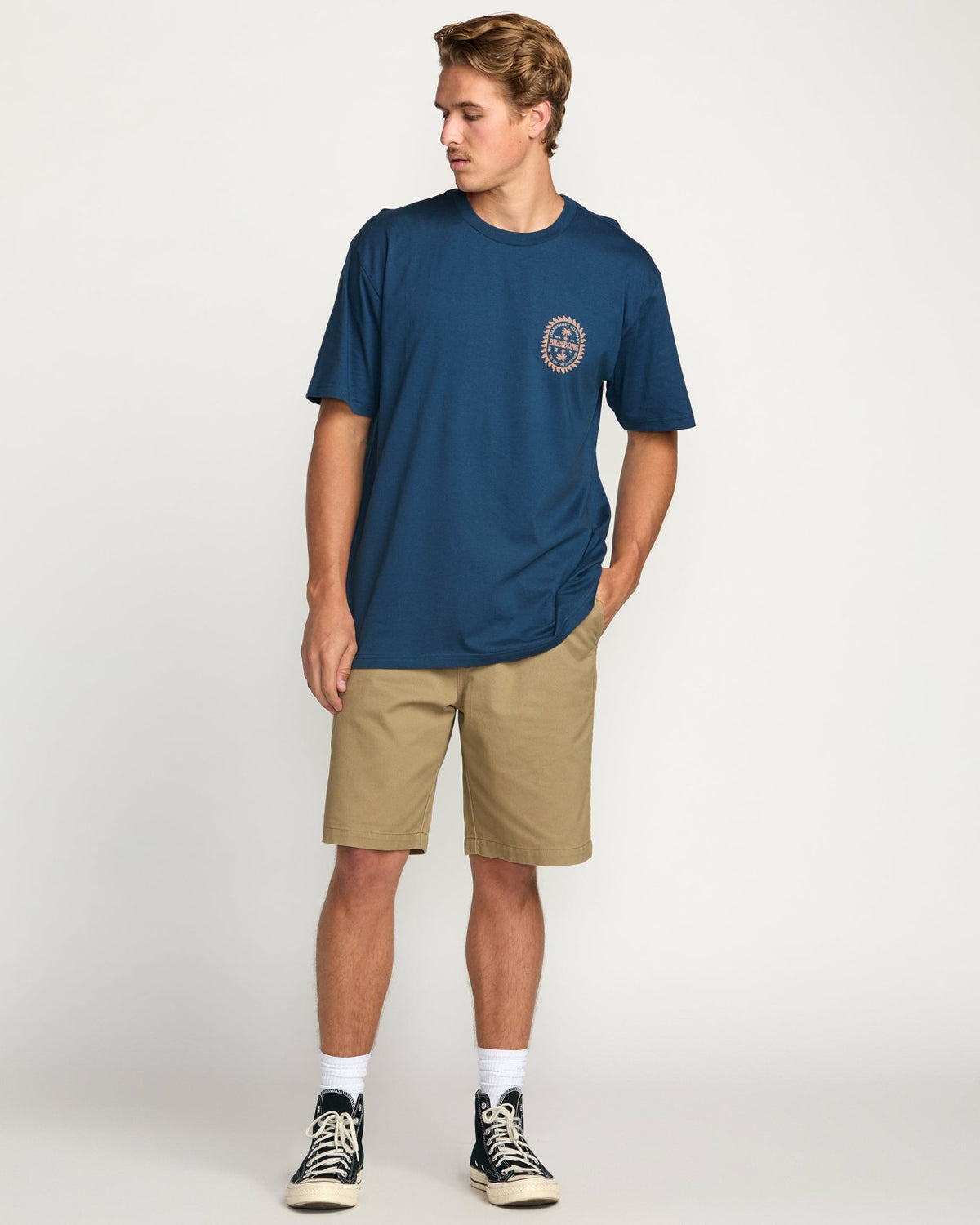 Billabong Sun Rays Regular Tee - Deep Blue