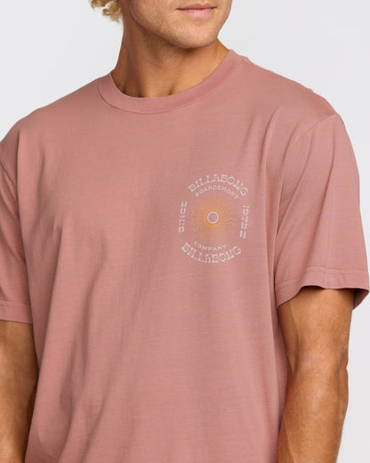Billabong Sunrise Premium Wave Wash Short Sleeve T-Shirt - Dusty Rose