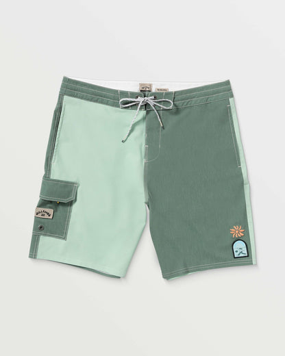 Billabong Sunshine Lo Tide 19" Boardshorts - Green Tea