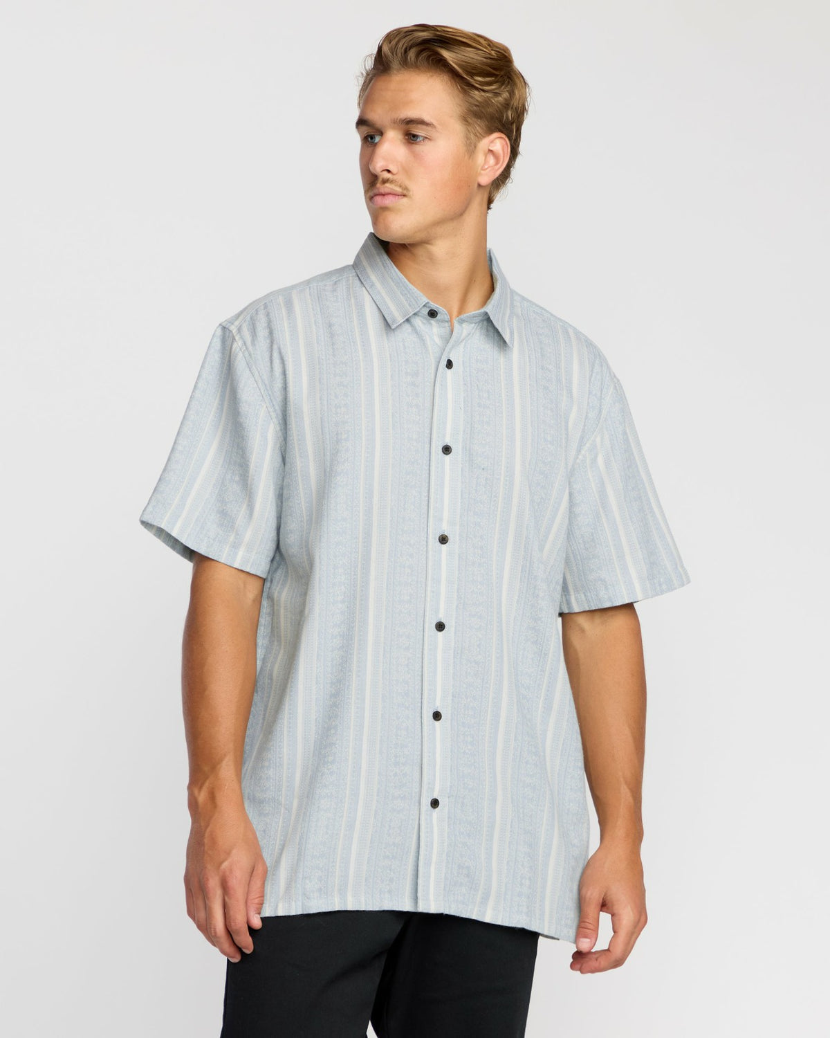 Billabong Sunshines Garage Short Sleeve Shirt - Stone Blue
