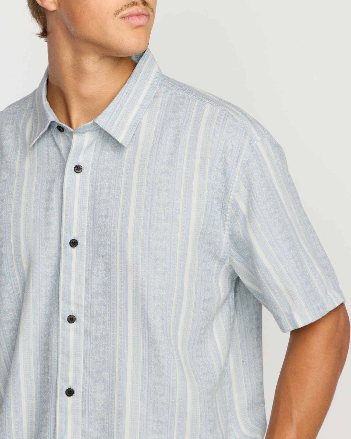 Billabong Sunshines Garage Short Sleeve Shirt - Stone Blue