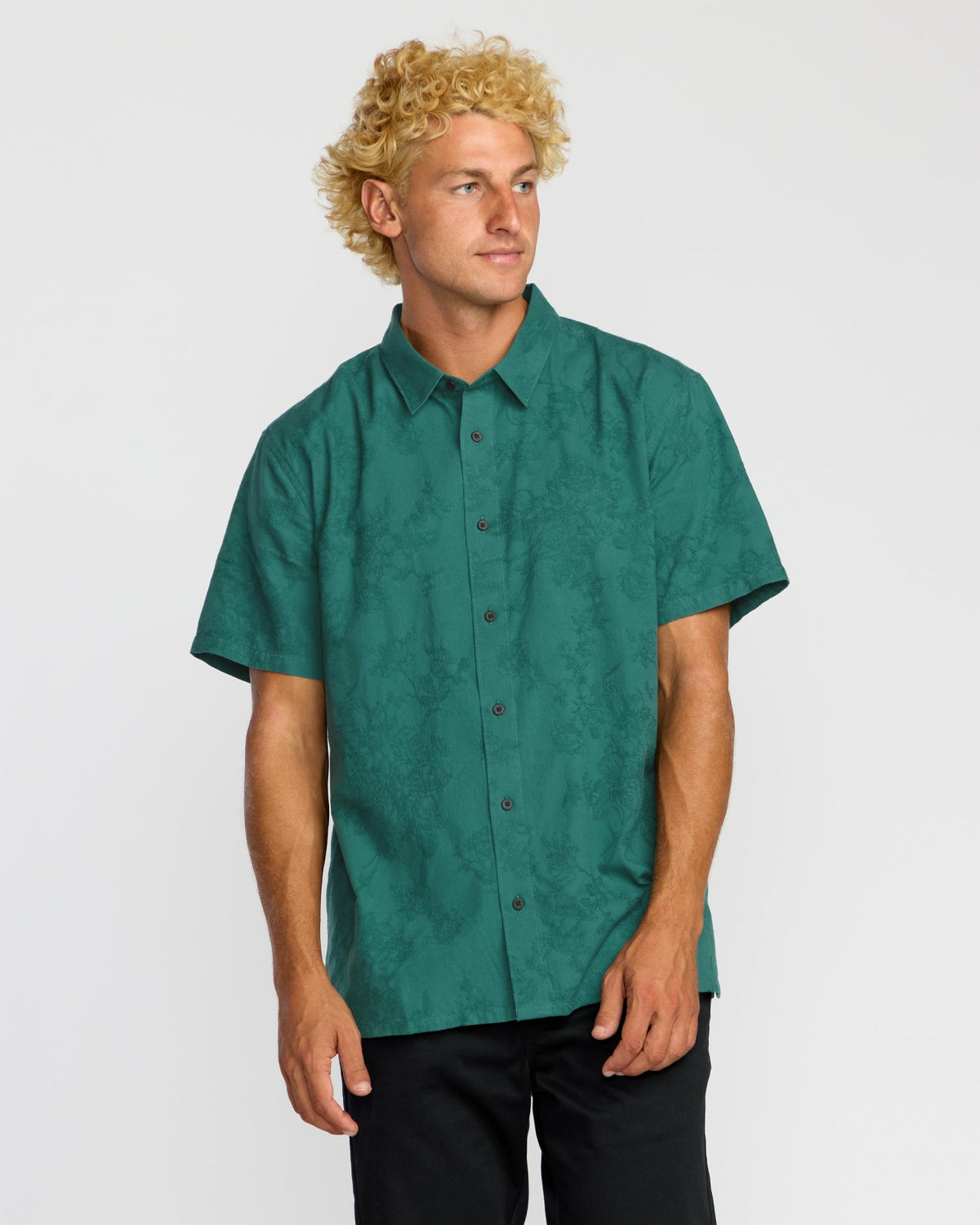 Billabong Sunshines Garage Short Sleeve Shirt - Teal