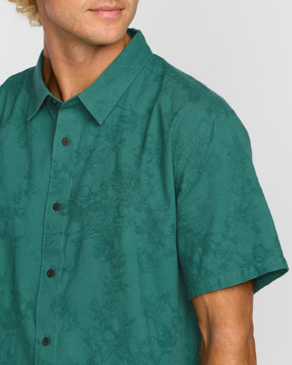 Billabong Sunshines Garage Short Sleeve Shirt - Teal
