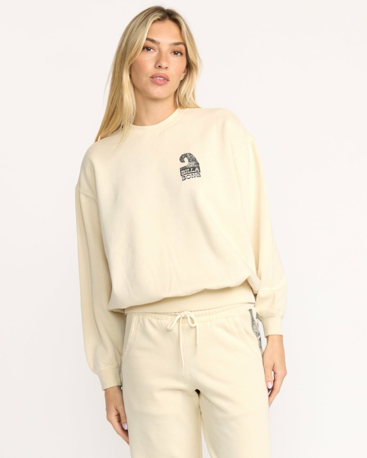 Billabong Sun Wave Livin Kendal Crewneck Sweatshirt - Whitecap