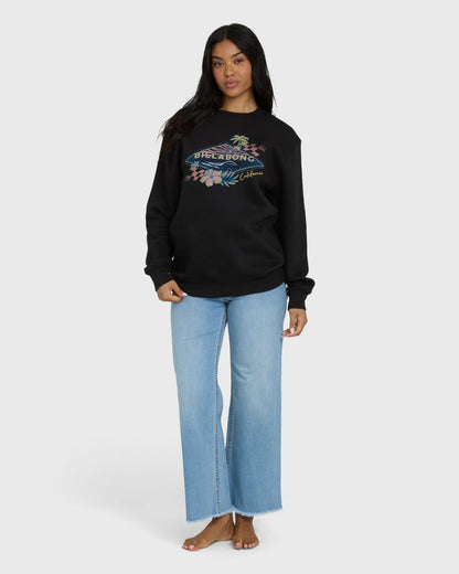 Billabong Surfing Solo California Crewneck Sweatshirt - Black