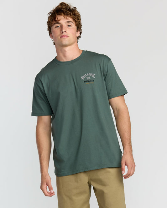 Billabong Surf Tour Hi Premium Short Sleeve T-Shirt - Dark Slate