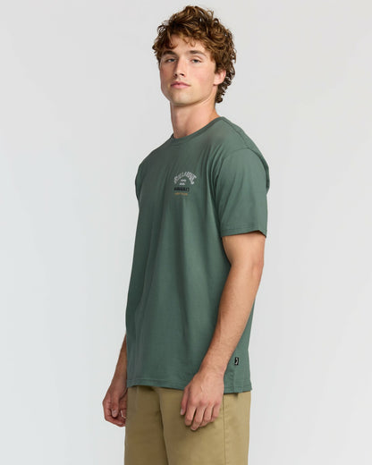 Billabong Surf Tour Hi Premium Short Sleeve T-Shirt - Dark Slate
