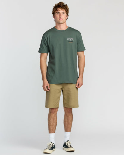 Billabong Surf Tour Hi Premium Short Sleeve T-Shirt - Dark Slate