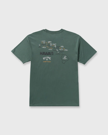 Billabong Surf Tour Hi Premium Short Sleeve T-Shirt - Dark Slate