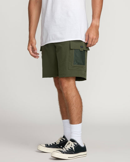 Billabong Surftrek Cargo Hybrid Shorts - Dark Military