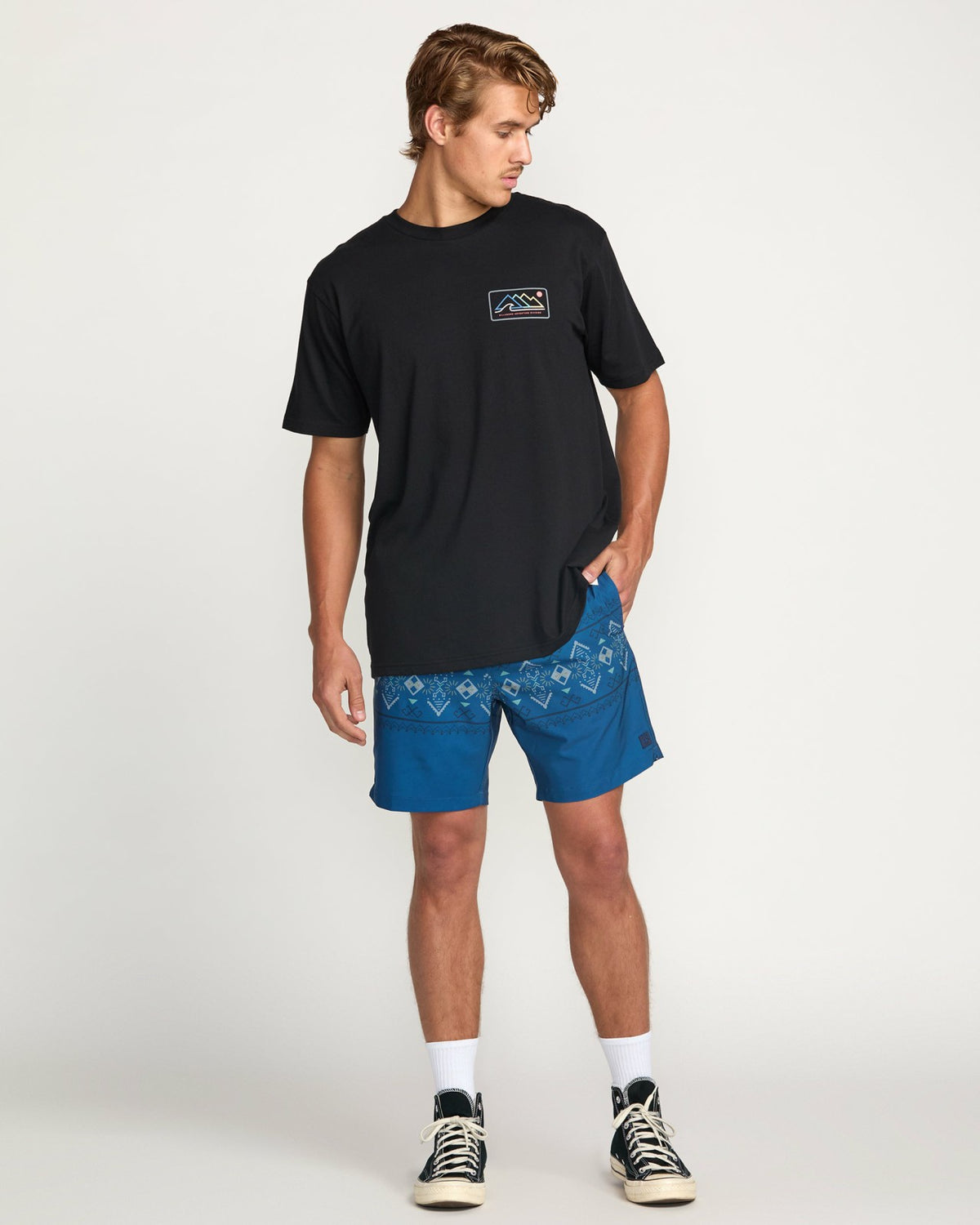 Billabong Surftrek Elastic Submersible 17" Hybrid Shorts - Deep Blue