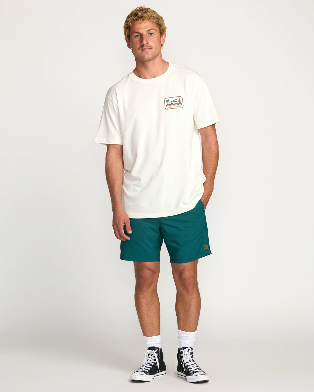 Billabong Surftrek Elastic Submersible 17" Hybrid Shorts - Marine