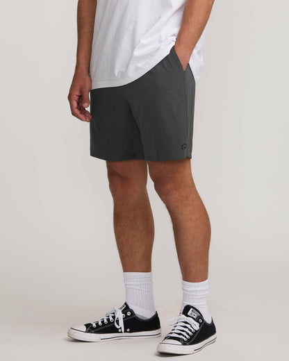 Billabong Surftrek Perforated Elastic 17" Hybrid Shorts - Black