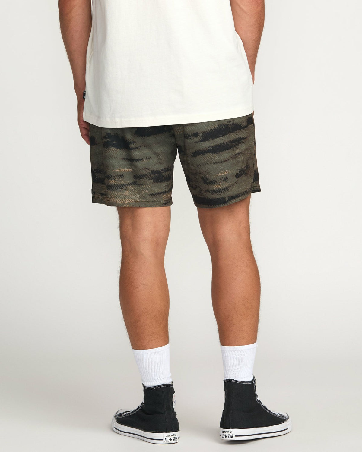 Billabong Surftrek Perforated Elastic 17" Hybrid Shorts - Dark Military