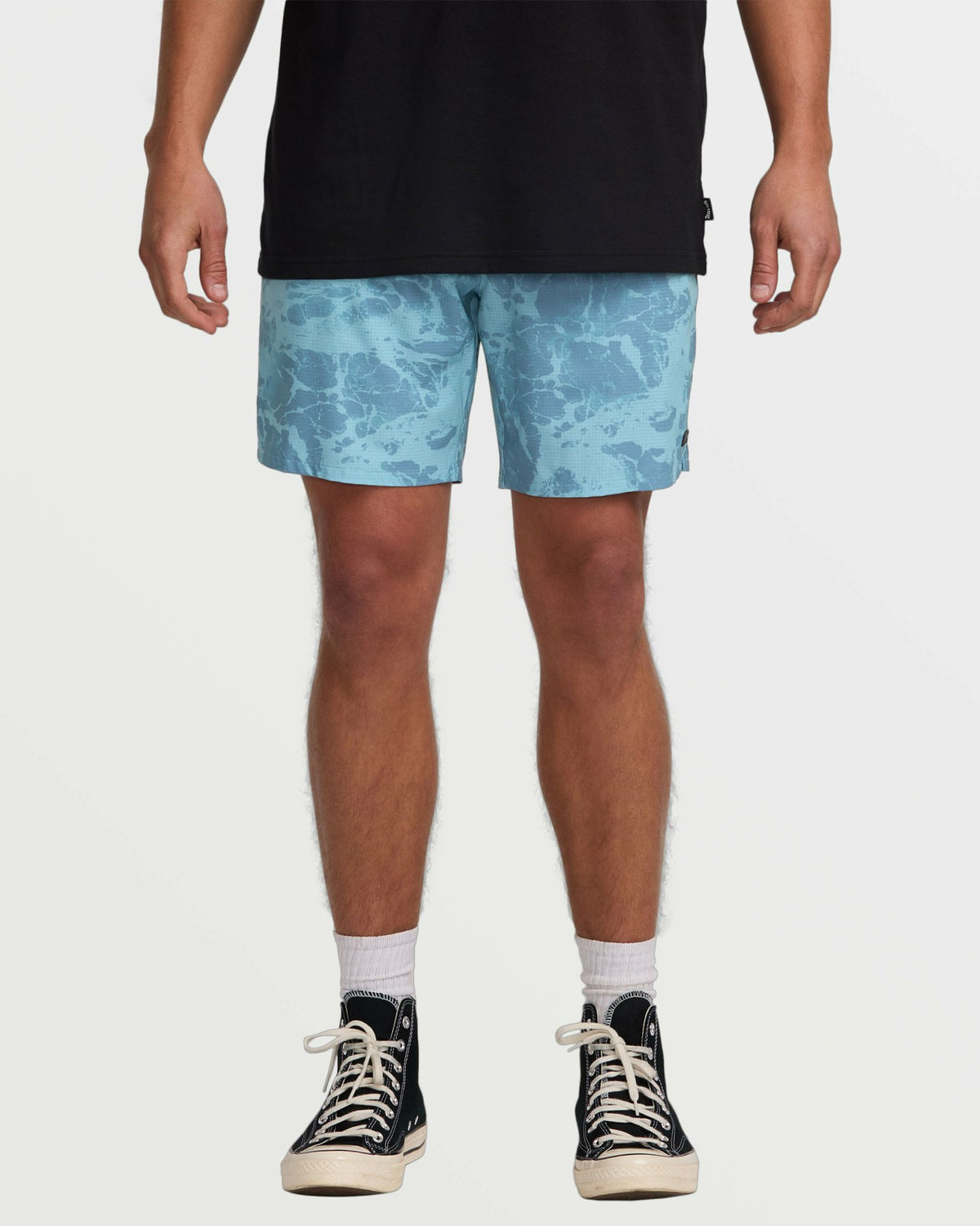 Billabong Surftrek Perforated Elastic 17" Hybrid Shorts - Glacier Blue