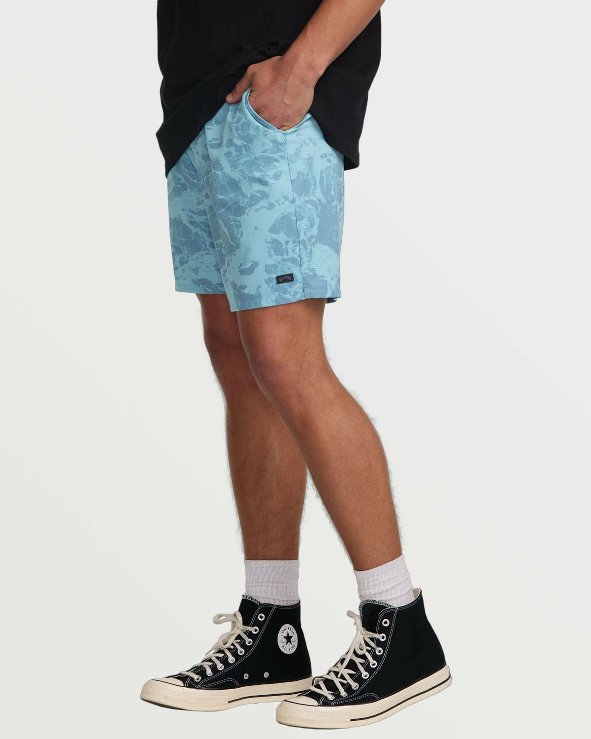 Billabong Surftrek Perforated Elastic 17" Hybrid Shorts - Glacier Blue