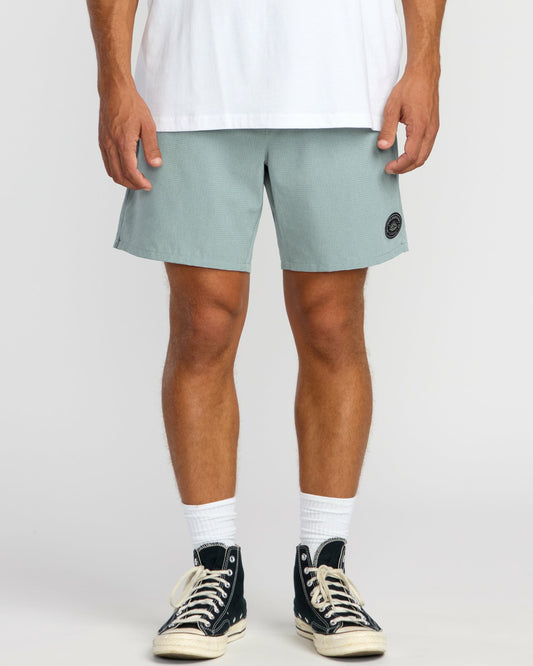 Billabong Surftrek Perforated Elastic 17" Hybrid Shorts - Sea Blue