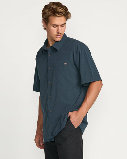 Billabong Surftrek Perf Short Sleeve Shirt - Navy