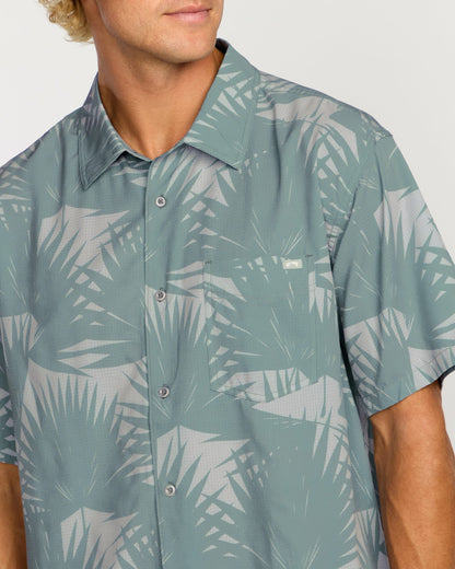 Billabong Surftrek Perf Short Sleeve Shirt - Sea Blue