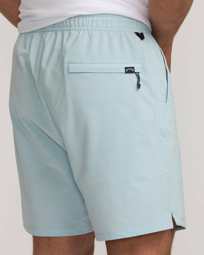 Billabong Surftrek Transit Elastic 17" Hybrid Shorts - Dusty Blue
