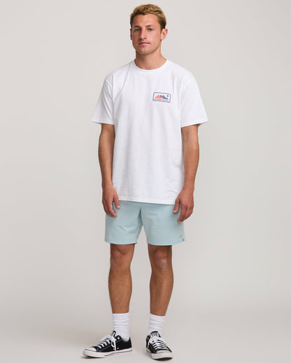 Billabong Surftrek Transit Elastic 17" Hybrid Shorts - Dusty Blue