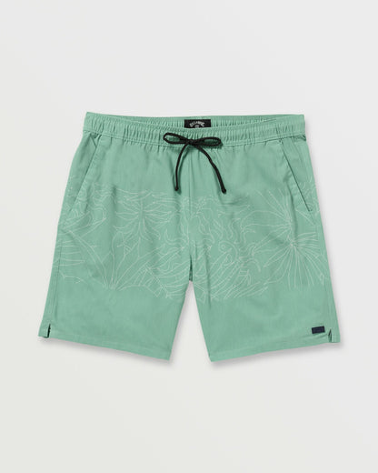 Billabong Surftrek Transit Elastic 17" Hybrid Shorts - Mist Green