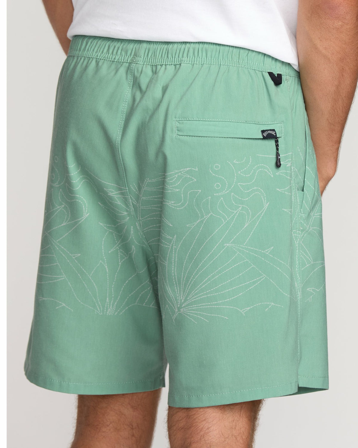 Billabong Surftrek Transit Elastic 17" Hybrid Shorts - Mist Green