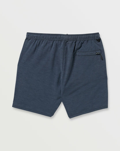 Billabong Surftrek Transit Elastic 17" Hybrid Shorts - Navy