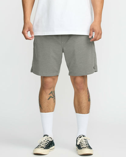 Billabong Surftrek Transit Elastic 17" Hybrid Shorts - Pewter