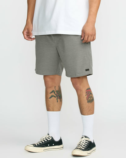 Billabong Surftrek Transit Elastic 17" Hybrid Shorts - Pewter