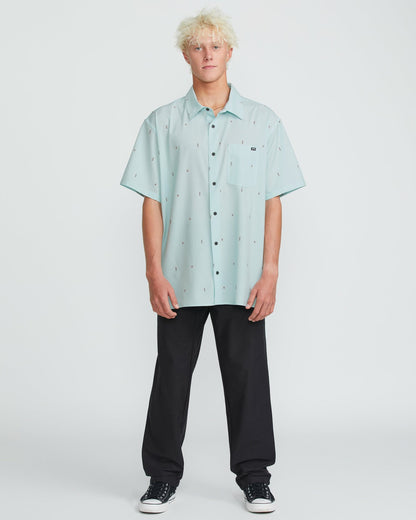 Billabong Surftrek Transit Short Sleeve Shirt - Dusty Blue