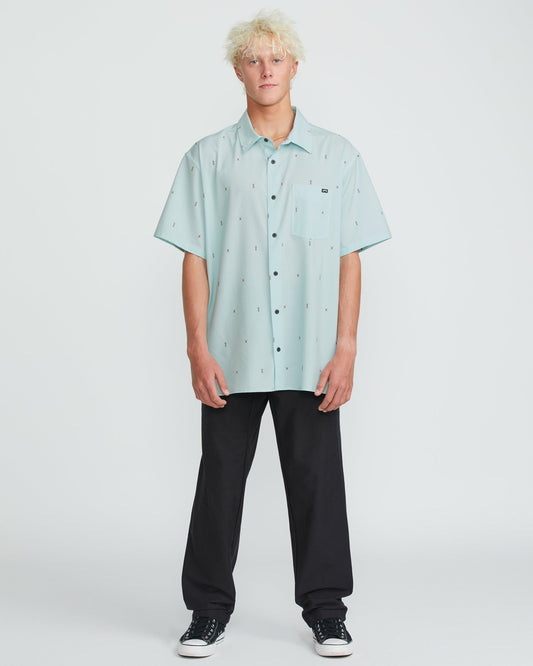 Billabong Surftrek Transit Short Sleeve Shirt - Dusty Blue
