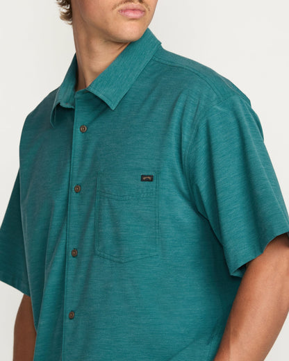 Billabong Surftrek Transit Short Sleeve Shirt - Marine