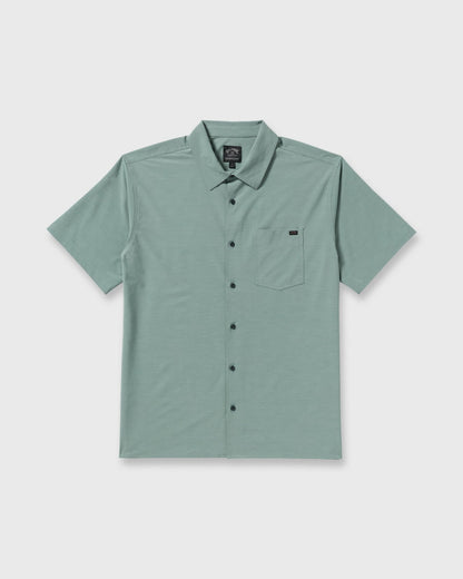 Billabong Surftrek Transit Short Sleeve Shirt - Sea Blue