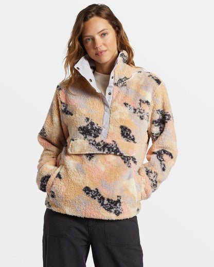 Billabong Switchback Mock Neck Fleece - Summer Rain