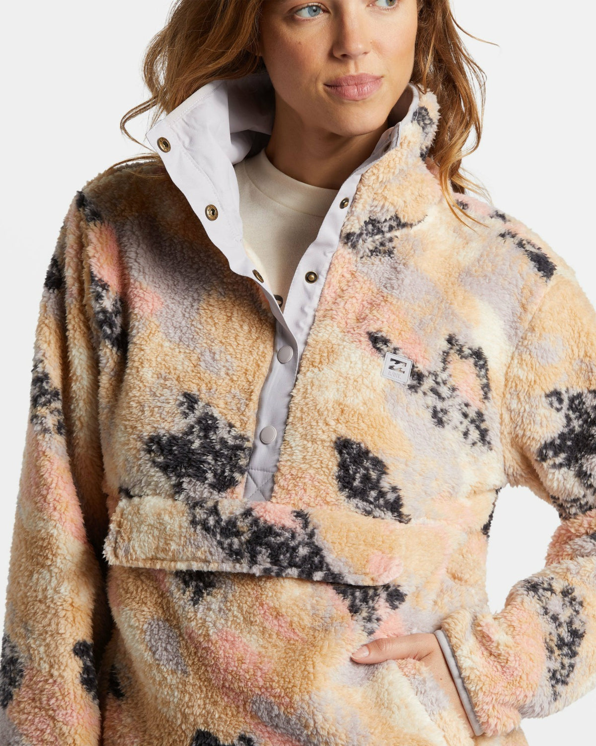 Billabong Switchback Mock Neck Fleece - Summer Rain