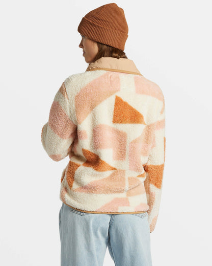 Billabong Switchback Mock Neck Fleece - White Cap