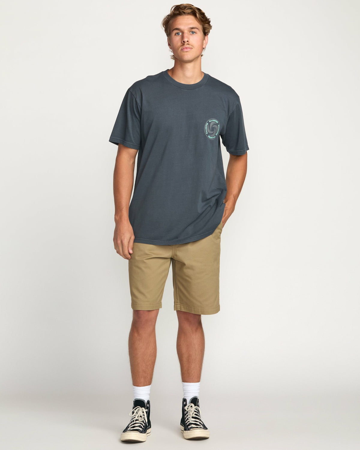 Billabong Swivel Premium Wave Wash Tee - Aged Indigo