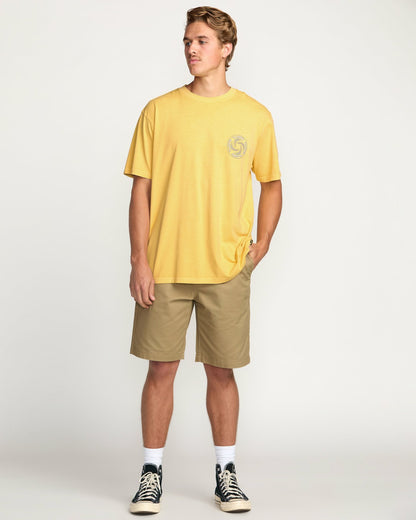 Billabong Swivel Premium Wave Wash Tee - Lemon