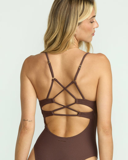 Billabong Tanlines Strappy One-Piece Swimsuit - Kona
