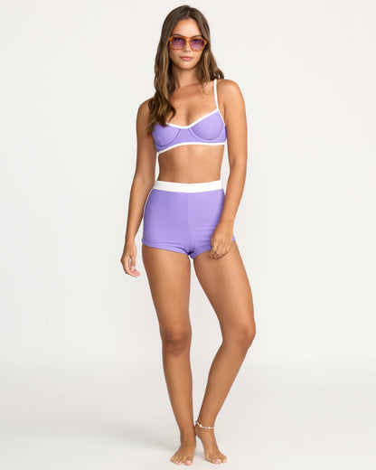 Billabong Tanlines Surf Short Bikini Bottom - Purple Punch