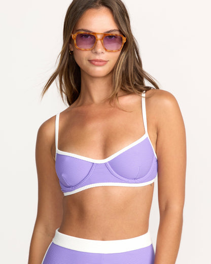 Billabong Tanlines Tami Underwire Bikini Top - Purple Punch