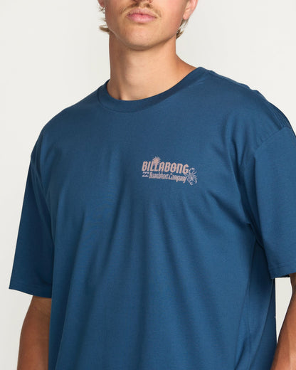 Billabong The Hunt Regular Tee - Deep Blue